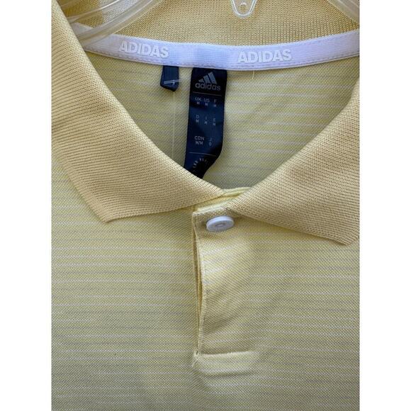 Adidas Golf Sport Polo Yellow Medium NWT - Picture 4 of 7